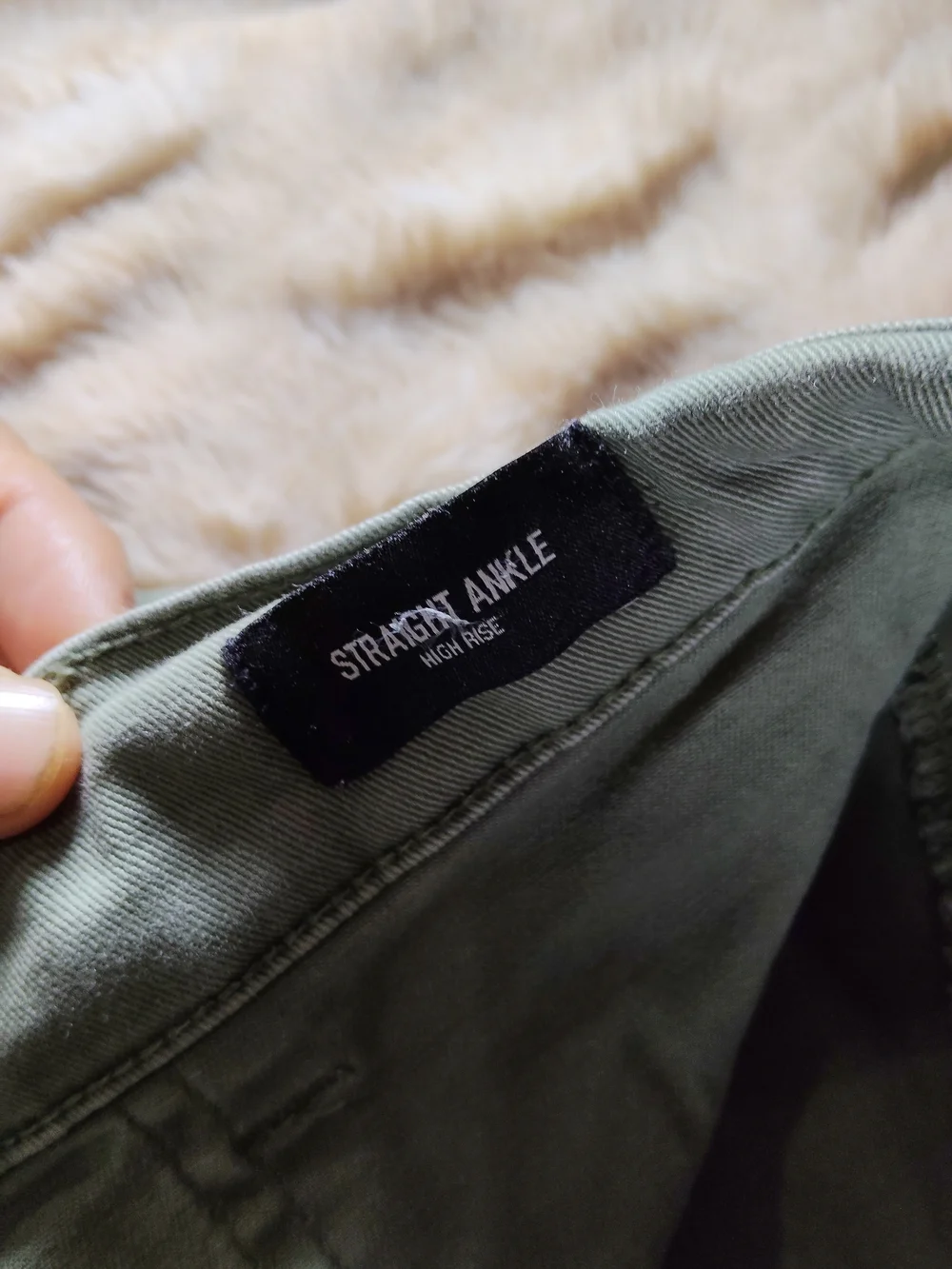 Express Olive Green Cargo Pants with Elastic Ankles - Picture 5 of 12
